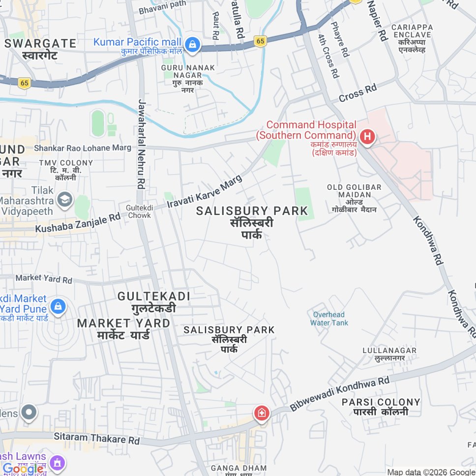 Map to the Metamagics registered office in Pune