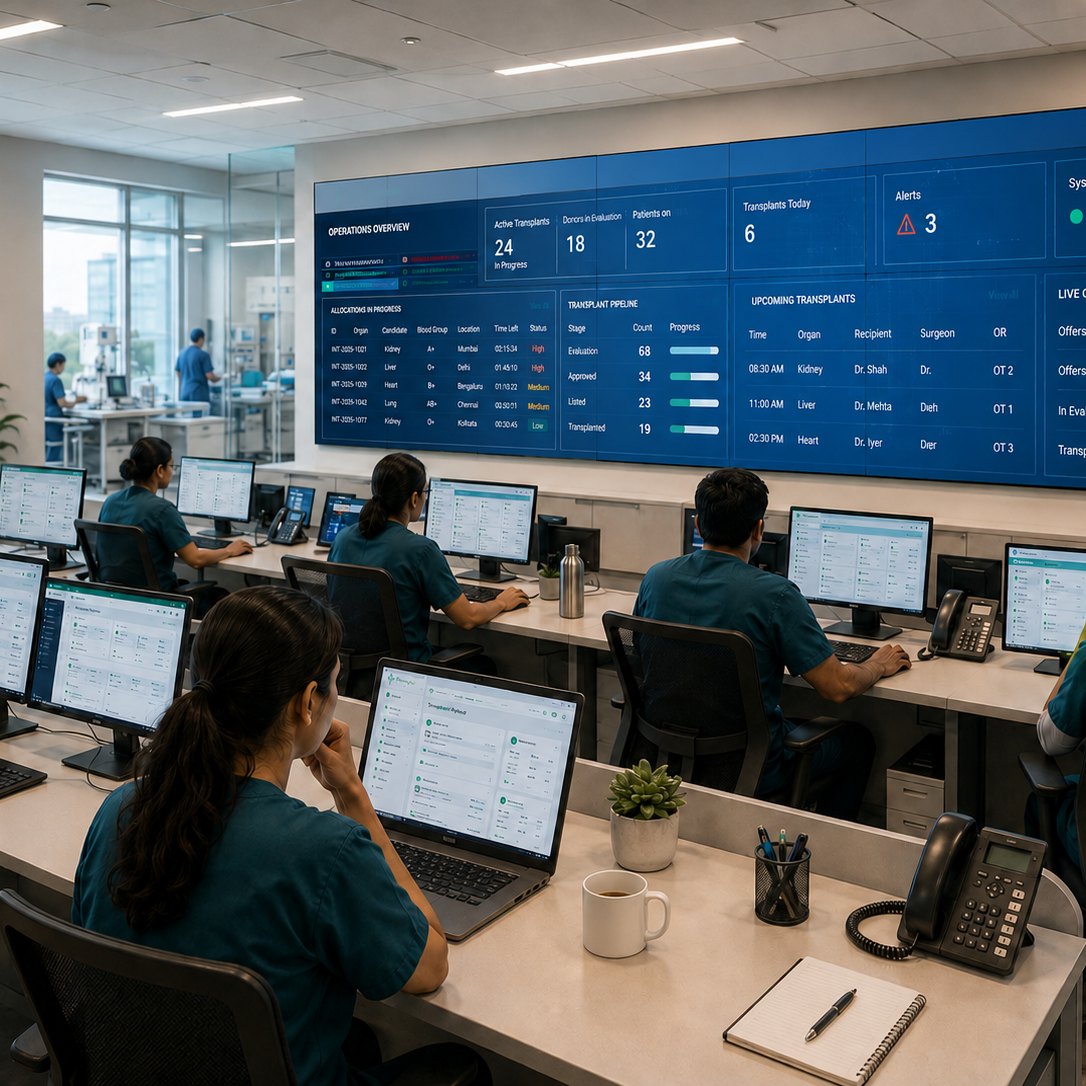 Transplant operations command centre